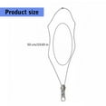 thumbnail image 5 of Alloy Zippers Necklace Adjustable Length Clavicle Chain Personalized Neckchain, 5 of 9