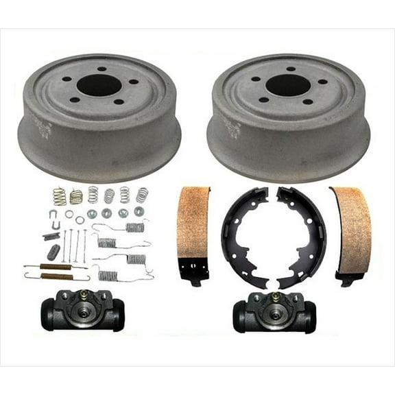 Rear Brake Drums Brake Shoes Spring Wheel Cylinders for Jeep Wrangler 2001-2006