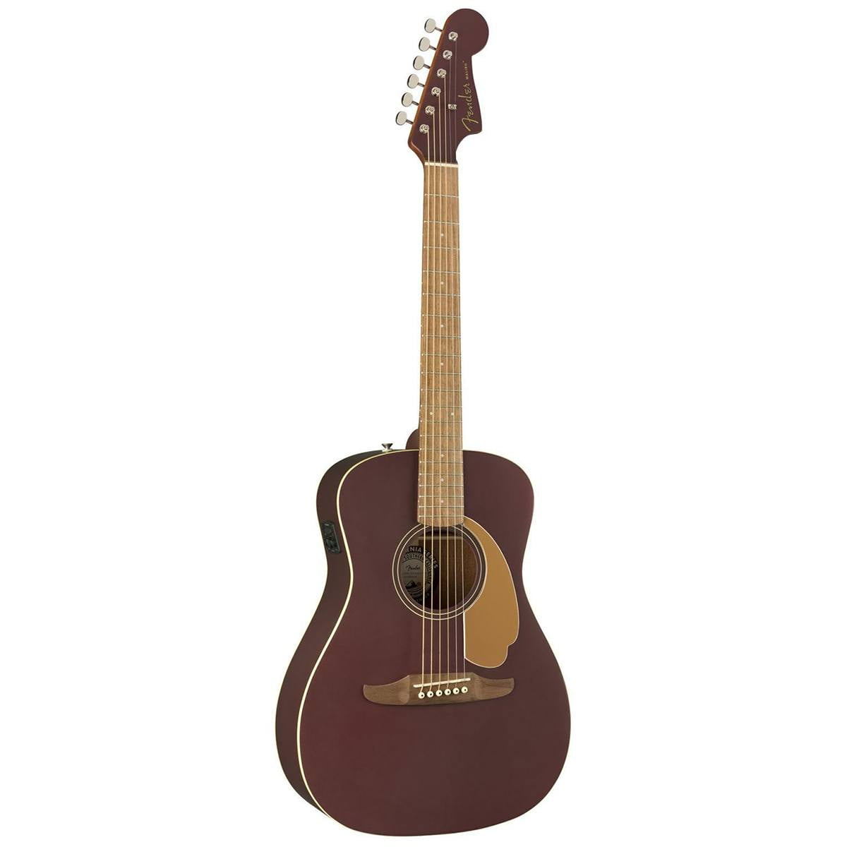 Fender Malibu Player 6-String Acoustic Guitar (Right-Hand, Burgundy Satin)