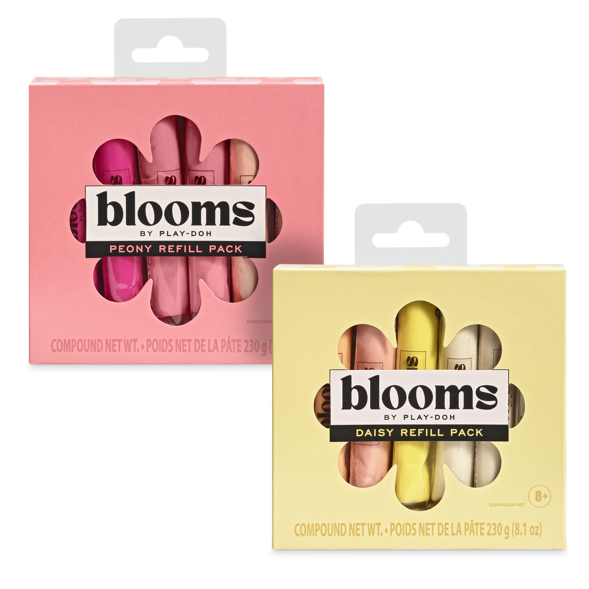 Blooms by Play-Doh Daisy & Peony 12-Pack Refill Bundle for Flower Bouquet Kits (Sold Separately)