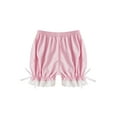 thumbnail image 5 of iiniim Kids Girls Ruffled Lace Hem Bloomer Shorts Breathable Safety Pants Pink 110, 5 of 7
