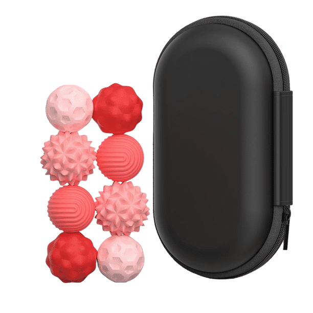 8 Bolas Magnéticas Sensoriales De Silicona – Juguetes Anti-Estrés Para Adultos Y Niños, Texturas Variadas, Tamaño Compacto De 0.9 Pulgadas