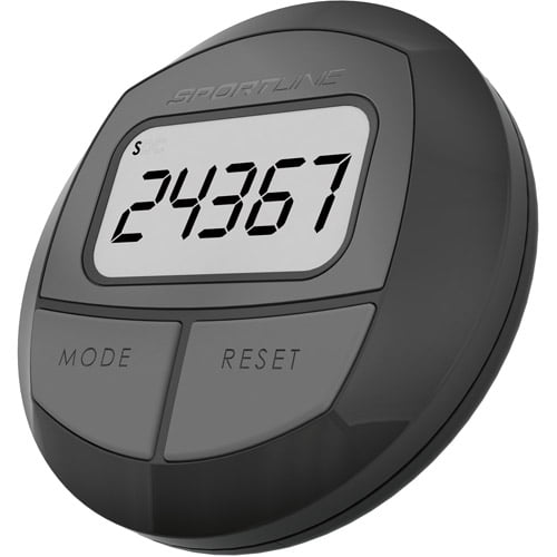 Sportline 2Function Step and Distance Pedometer, Black