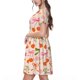 thumbnail image 2 of Easygdp Cherries And Bows para Vestido Transpirable de Mujer, Vestido Suelto de Manga Corta con Pliegues y Bolsillos para el Verano, 2 of 6