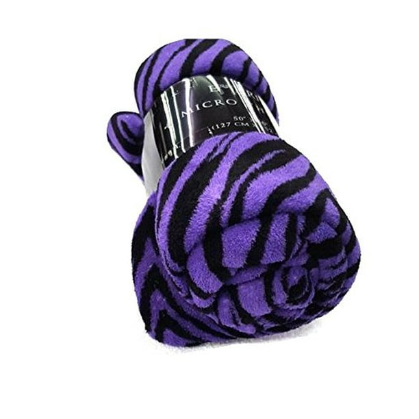 zebra print plush blanket