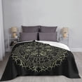 thumbnail image 5 of XMXT Flannel Throw Blanket for Couch, Scandinavian Circle Runes Bed Sofa Decor Blankets for Home Bedroom, 40 x 30 inches, 5 of 9