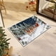 thumbnail image 5 of Seyotauo Christmas Decor 3D Stereoscopic Embroidery Carpet - 24 x16 inch Polyester Xmas Decor Indoor Outdoor, Absorbent Nonslip Dirt Proof Washable Foot Mat for Entryway Kitchen Bathroom Porch Patio, 5 of 6