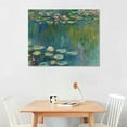 thumbnail image 3 of Nawypu Large Water Lilies Canvas Wall Art Famous Painting - Classic Canvas Art Wall Decor Nature Picture Print with Framed for Home Office Wall Decor, 3 of 5
