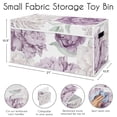 thumbnail image 6 of Sweet Jojo Designs Peony Floral Garden Lavender Purple and Ivory Girl Storage Fabric Toy Box, 6 of 6
