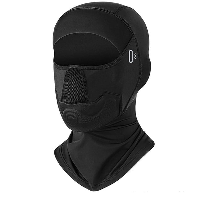 Black Men'S Outdoor Hat Neck Warmer Face Mask For Sports Ski Hat Neck Protector In Cold Weather And Outdoor Sports Use Protection Free Size