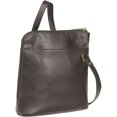 thumbnail image 3 of Le Donne Leather L-Zip Crossbody Shoulder Bag LD-808, 3 of 4