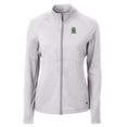 thumbnail image 2 of Women's Cutter & Buck  Heather Gray Marshall Thundering Herd Adapt Eco Knit Heather Recycled Full-Zip Jacket, 2 of 3
