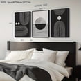 thumbnail image 2 of 3pcs Black and White Abstract Geometric Wall Art Set - Frameless Modern Minimalist Posters for Living Room, Bedroom, Office Decor, Indoor Use, Living Room Wall Decor|Minimalist Wall Art|Canvas Art P, 2 of 4
