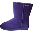 thumbnail image 7 of BEARPAW Emma Short Women's Classic Winter Slip On Boots, Lightweight Suede Boots, Multiple Colors 7 Dark Purple, 7 of 7