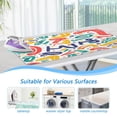 thumbnail image 5 of Ironing Mat Portable Ironing Blanket for Table Top Travel Ironing Pad for Washer Dryer 27.6" x 47.2" Colorful Doodles, 5 of 6
