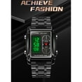 thumbnail image 4 of SKMEI 1868 Montre pour Homme Professionnelle 30 m Résistante Double Affichage Double Mouvements Heure GMT Montre Numérique Multifonction Lumineuse, 4 of 7