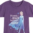 thumbnail image 3 of Disney Frozen 2 - Snow Much Fun Being A Sister Elsa - Toddler & Youth Girls Short Sleeve Graphic T-Shirt, 3 of 5