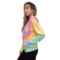 thumbnail image 2 of Just Love Women's Loop Terry Tie Dye Hoodie (Tie Dye Pastel Swirl, Large), 2 of 3