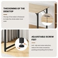 thumbnail image 6 of Dkelincs 47 inch Computer Desk and Chair Set Home Office Modern Wood Study Desk & Mesh Ergonomic Height Adjustable Office Chair for Small Spaces, Nature & Black, 6 of 8