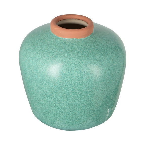 A&B Home Flower Vase - 8.3"Dia. x 7.5"H - Green