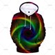 thumbnail image 3 of Sudadera con capucha con estampado geométrico en 3D de Helix para hombre y mujer, ropa de calle informal a la moda, estilo Harajuku, de manga larga, 3 of 5