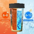 thumbnail image 5 of Picia Cute Mushroom Town Pattern 500ml Carry Insulated Coffee Mug, Stainless Steel Travel Mug with Hidden Handle, Leak-Proof for Car, Office, Home, and Outdoor Use, 5 of 8
