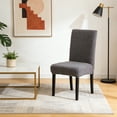 thumbnail image 4 of Non Slip Elastic Chair Covers 4 Pack - Thickened Stretch Dining Chair Protectors for Home Restaurant - Anti Spill Washable Polyester Slipcovers (Multiple Colors), 4 of 6