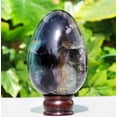 thumbnail image 4 of Polished Green and Multi Colors Fluorite Stone Egg 145mm / 2530g Natural Crystal Quartz Natural Gemstone, Energy Amplifier Ideal for Reiki Gift, Handpicked Stunning Egg, Showpiece Egg, 4 of 5
