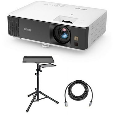 TK700 4K HDR 16ms Low Input Lag Gaming DLP Projector Bundle with Laptop Stand and Accessory Tray, HDMI 2.0 Cable