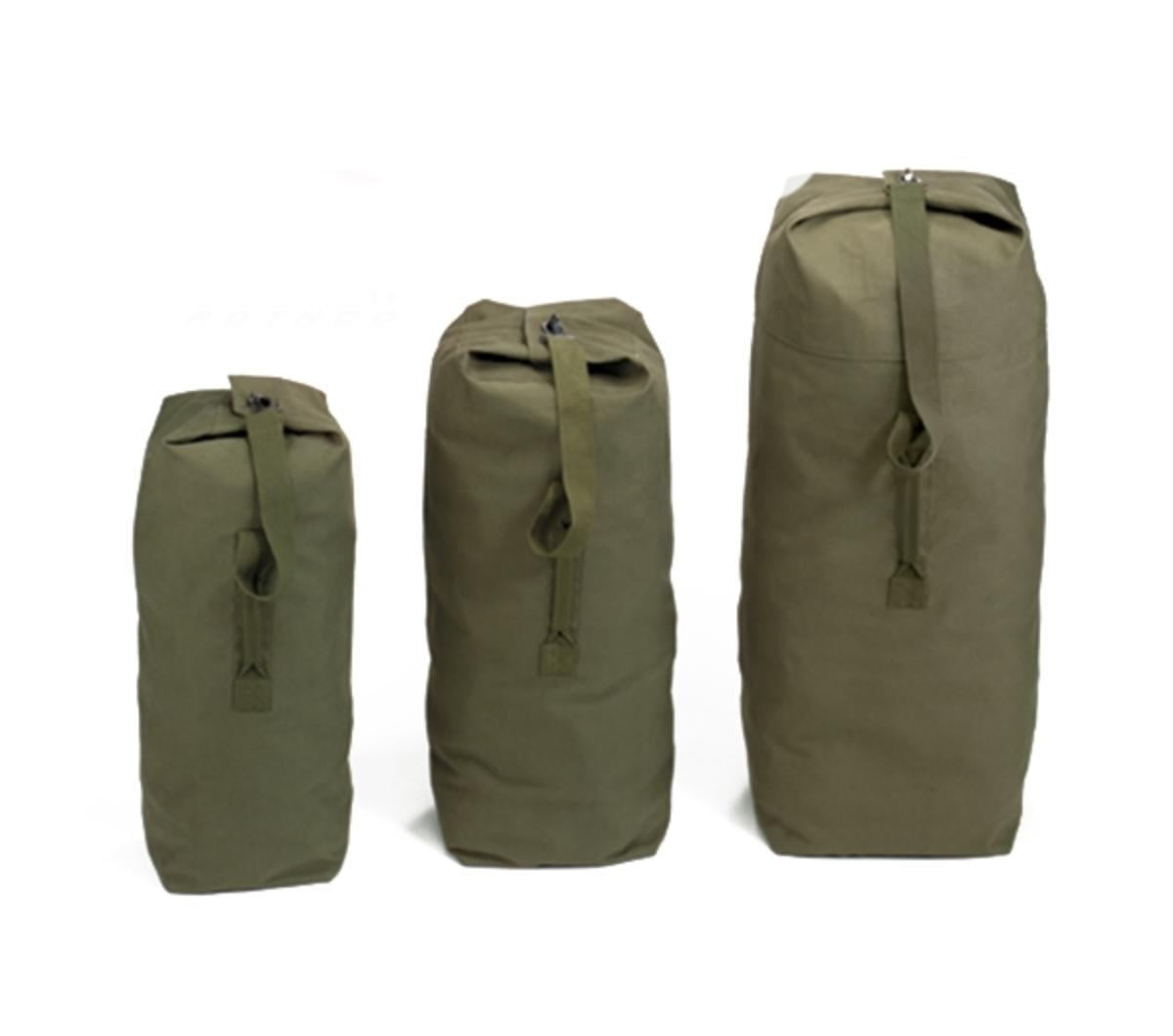 Rothco Top Load Canvas Duffle Bags, Military Style Gear Bags - 0