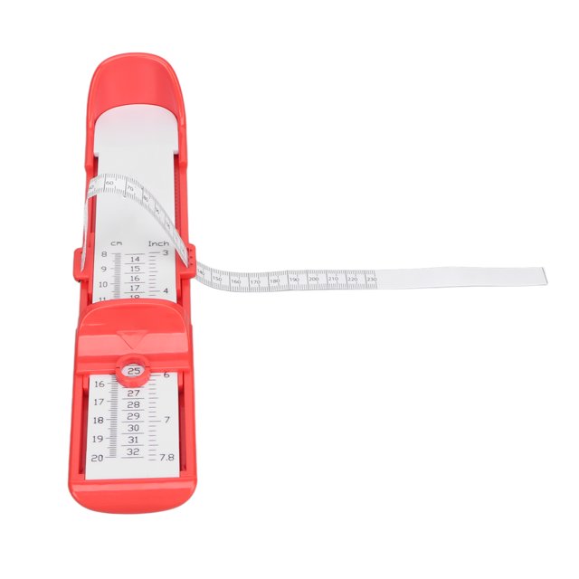 Foot Measuring Device, Shoe Sizer Precise Eco Friendly ABS PP High Strength Portable For Shop For Kids Red,Green,Blue
