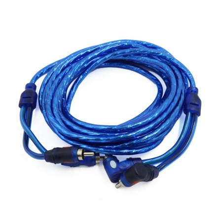 - 4.5 Meters RCA Right Angle Male to Straight Male Plug Audio Cable