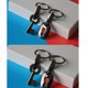 thumbnail image 4 of Pareja de cuero creativo Lvero Lve de bloqueo Bolsa Anillos Lvero Regalo para niñas Lve Bolso de bo Pta Macarena Llavero de pareja, 4 of 8