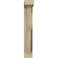 thumbnail image 2 of Ekena Millwork 4"W x 18"D x 26"H Traditional Block Rough Sawn Bracket w/ Offset Brace, Douglas Fir, 2 of 25