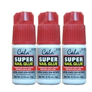 Cala Super nail Glue professional Salon Quality,Quick and Strong Nail liquid adhesive Pack Of 3