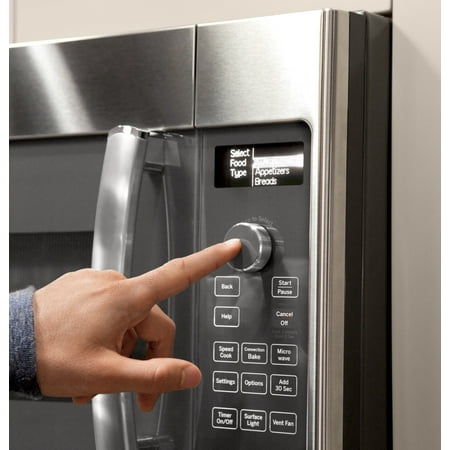 GE Profile - Advantium 30" Built-In Single Electric Convection Over-the-Range Oven with Microwave - Stainless steel