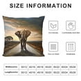 thumbnail image 5 of Fenyluxe Elephant Fashion Style Dirt-Resistant Throw Pillow Covers for Couch Sofa Bed Living Room Bedroom Printed on Both Sides 1PC 18x18in, 5 of 5