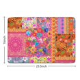thumbnail image 5 of Bright Pioneer Flower Patchwork Flannel Non Slip Door Rugs,Washable Door Mats Indoor,Decorative Door Mats,Dirt-Resistant and Absorbent Doormat for Entrance,Bedroom,Kitchen,Bathroom,23.5x16in(60x40cm), 5 of 5