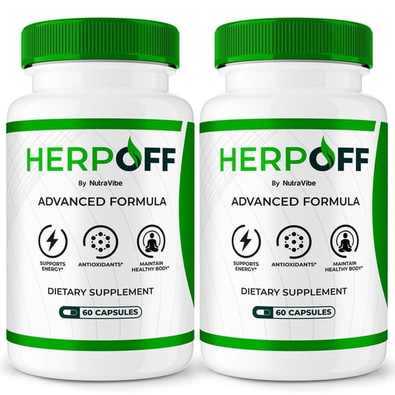 (2 Pack) HerpOff Capsules – Daily Immune Defense Supplement for Wellness, Vitality, and Year-Round Function Support – Health Formula (120 Capsules)