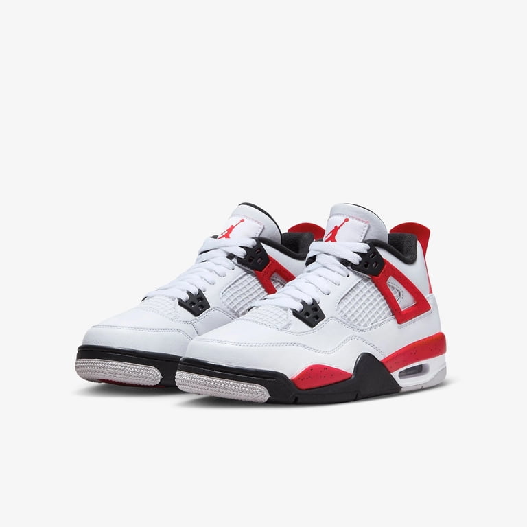 Nike Air Jordan 4 Retro Red Cement GS 408452-161 Size Men / Youth 6 ? Nike Air Jordan 4 Retro Red Cement GS 408452-161 Size 5.5  main image 3