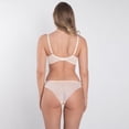 thumbnail image 4 of Sheer Mesh Balconette Bra Valeria Biscuit, 4 of 7