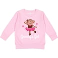 thumbnail image 2 of Inktastic Grammy Girl Ballerina Monkey Toddler Sweatshirt, 2 of 4
