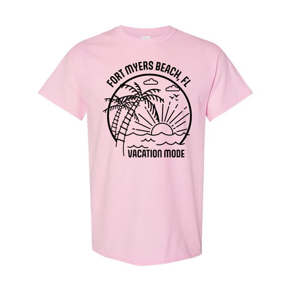Inktastic Summer Vacation Mode Fort Myers Beach Florida T-Shirt