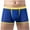 Blue, variant on Men's Boxer Underpants Gold Dot Mesh Striped Breathable Hip Solid Color Underwear