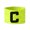 Fluorescent Green, variant on Zeiwohndc Elastic Soccer Team Captain Armband With Secure Fastener Comfortable Nylons