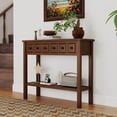 thumbnail image 2 of Costway Console Table 38" Narrow Accent Sofa Table with 2 Drawers & Bottom Storage Shelf, 2 of 10