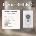 thumbnail image 3 of Matthews Fans - Irene - Ceiling Fan with Light Kit Matte White 60 inchesMatte, 3 of 7