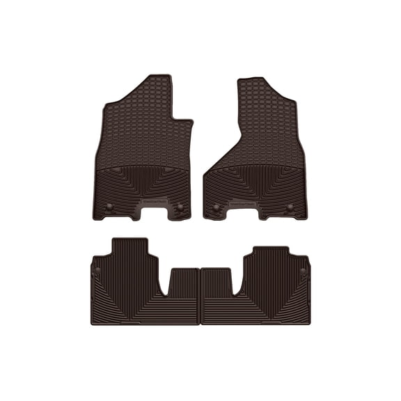 WeatherTech All-Weather Floor Mats compatible with Ram 2500/3500, Ram Truck 2500/3500 - 1st & 2nd Row, Cocoa