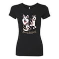 thumbnail image 2 of Wild Bobby, If It's Not an Alaskan Malamute It's Just a Dog Gift, Women Slim Fit Junior Tee, Black, Small, 2 of 4