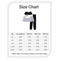 thumbnail image 2 of 8Y Big Boys Clothes Big Boys Outfits Long Sleeve Letter Print Top Pants 2PCS Boys Fall Winter Clothing Set Black, 2 of 8